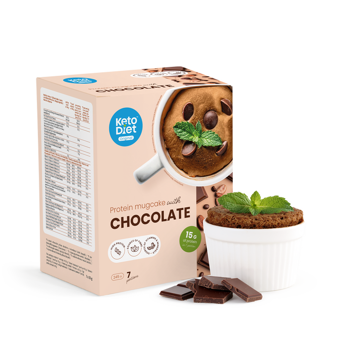 Proteinový mugcake KetoDiet – príchuť čokoláda (7 porcií)