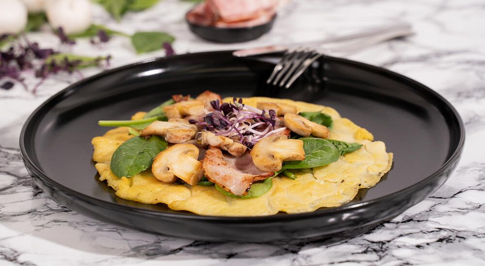 Proteinová omeleta s příchutí slaniny vám pomůže s hubnutím.