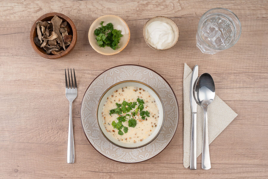 Proteinová polévka – příchuť houbová