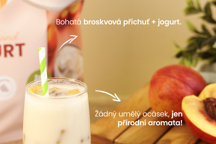 Proteinový nápoj – příchuť broskev & jogurt