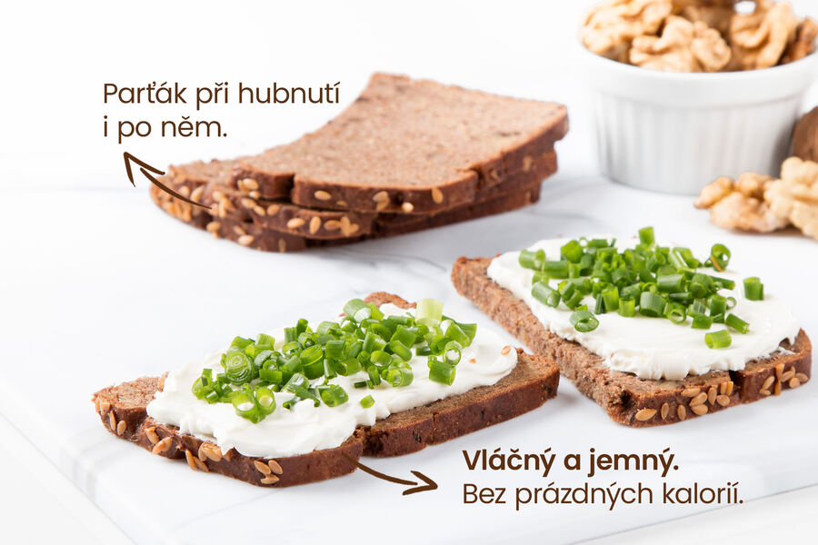 Proteinový chléb – s vlašskými ořechy