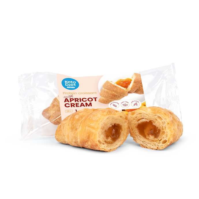 Proteínový croissant – náplň marhuľa