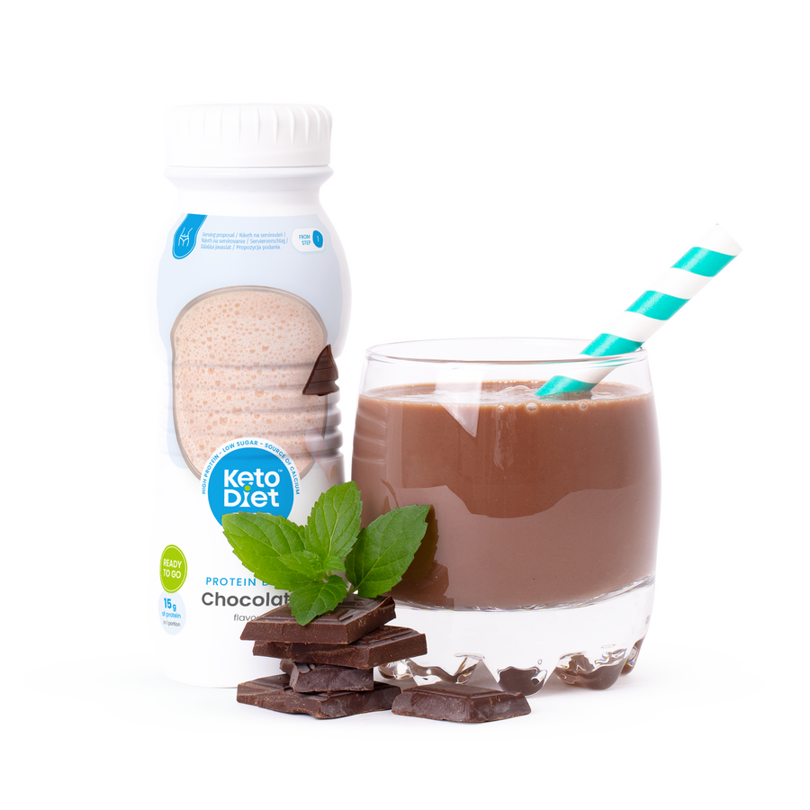 Proteínový nápoj – príchuť čokoláda (250 ml – 1 porcia)