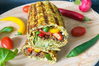 Zeleninový wrap – recept KetoDiet