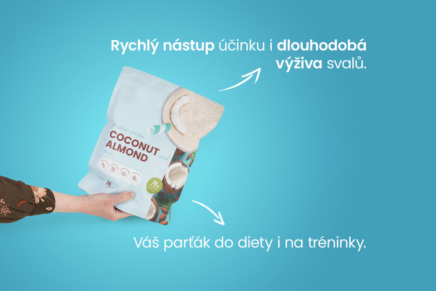 Proteinový nápoj – příchuť mandle & kokos