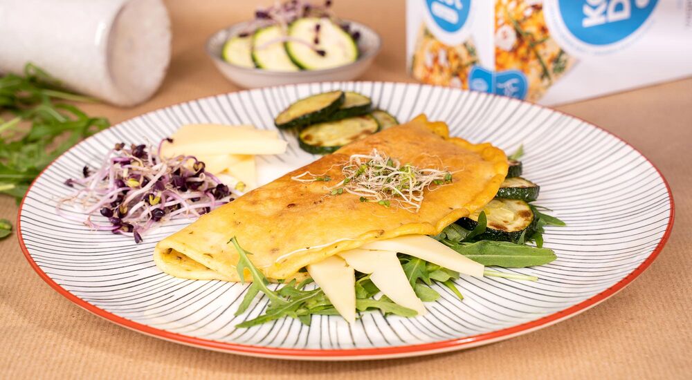 Proteinová omeleta se sýrovou příchutí vám pomůže s hubnutím.