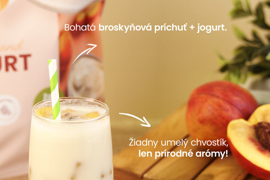 Proteínový nápoj – príchuť broskyňa & jogurt