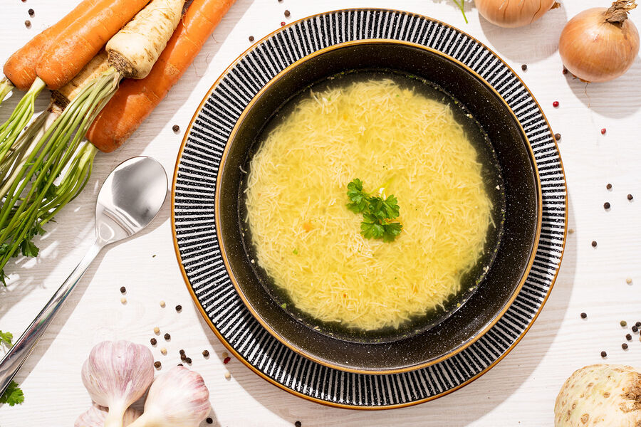 Proteinová polévka KetoDiet – kuřecí s nudlemi (7 porcí)