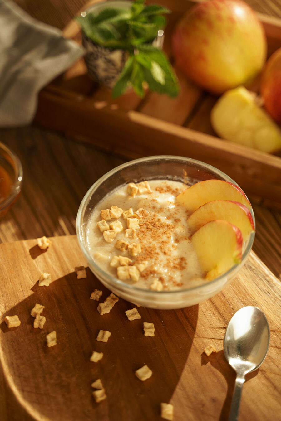 Proteinová kaše KetoDiet – příchuť jablko a skořice (7 porcí)