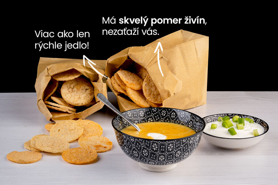 Proteínová polievka – tekvicová príchuť