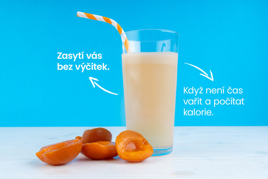 Proteinový nápoj – příchuť meruňka