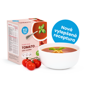 Proteinová polévka – rajčatová s nudlemi