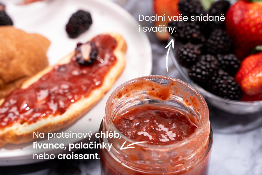 Extra ostružinovo jahodový džem bez přidaného cukru