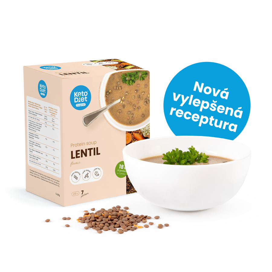 Proteinová polévka – čočková