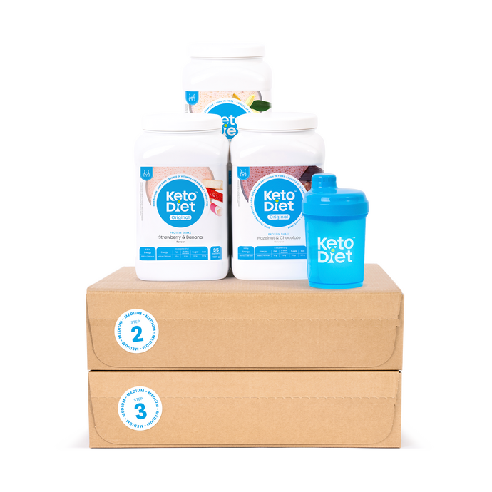 Kompletné proteínové nápoje MEDIUM na 9 týždňov (1. + 2. + 3. krok)