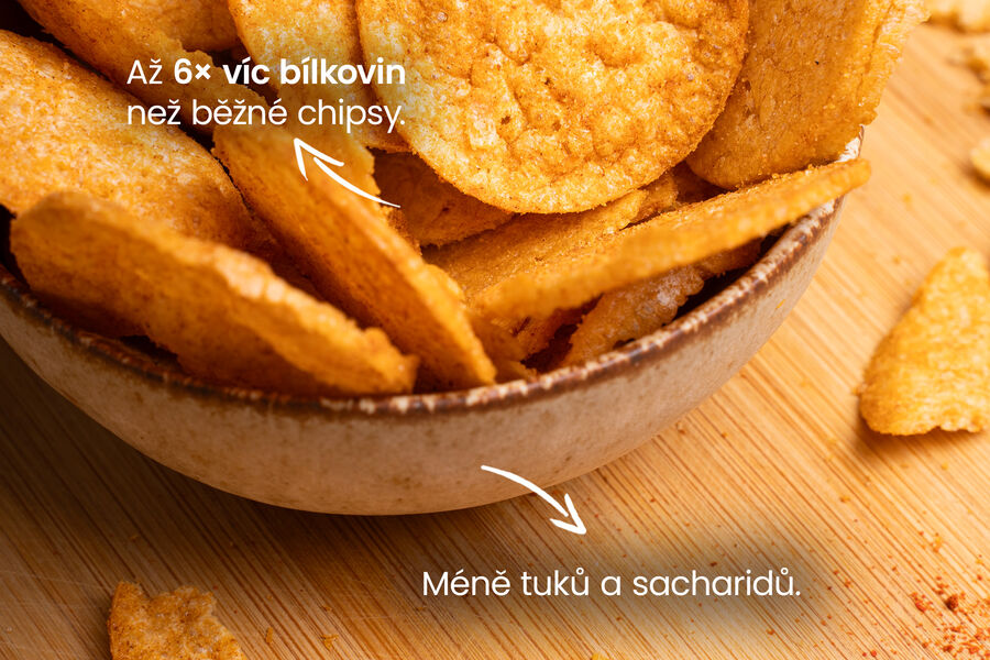 Proteinové chipsy – příchuť paprika