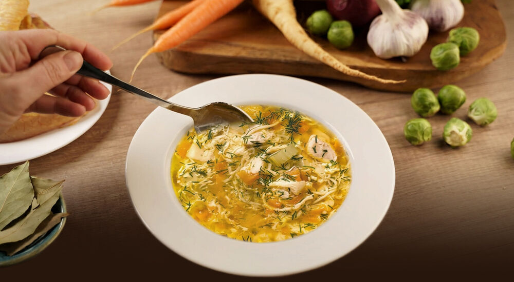 Proteínová polievka KetoDiet – kuracia s rezancami a vajcom (7 porcií)