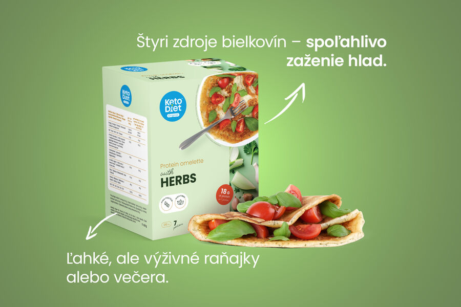 Proteínová omeleta – s bylinkami