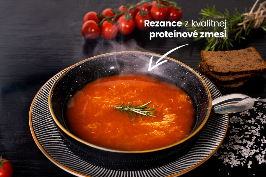 Proteínová polievka – paradajková s rezancami