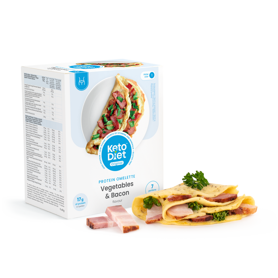Proteínová omeleta – príchuť slanina