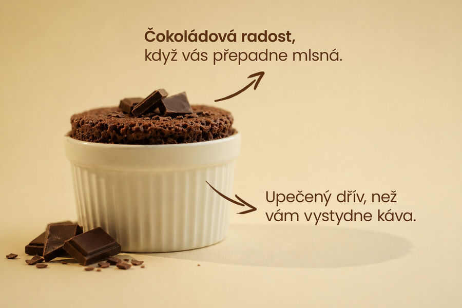 Proteinový mugcake KetoDiet – příchuť čokoláda (7 porcí)