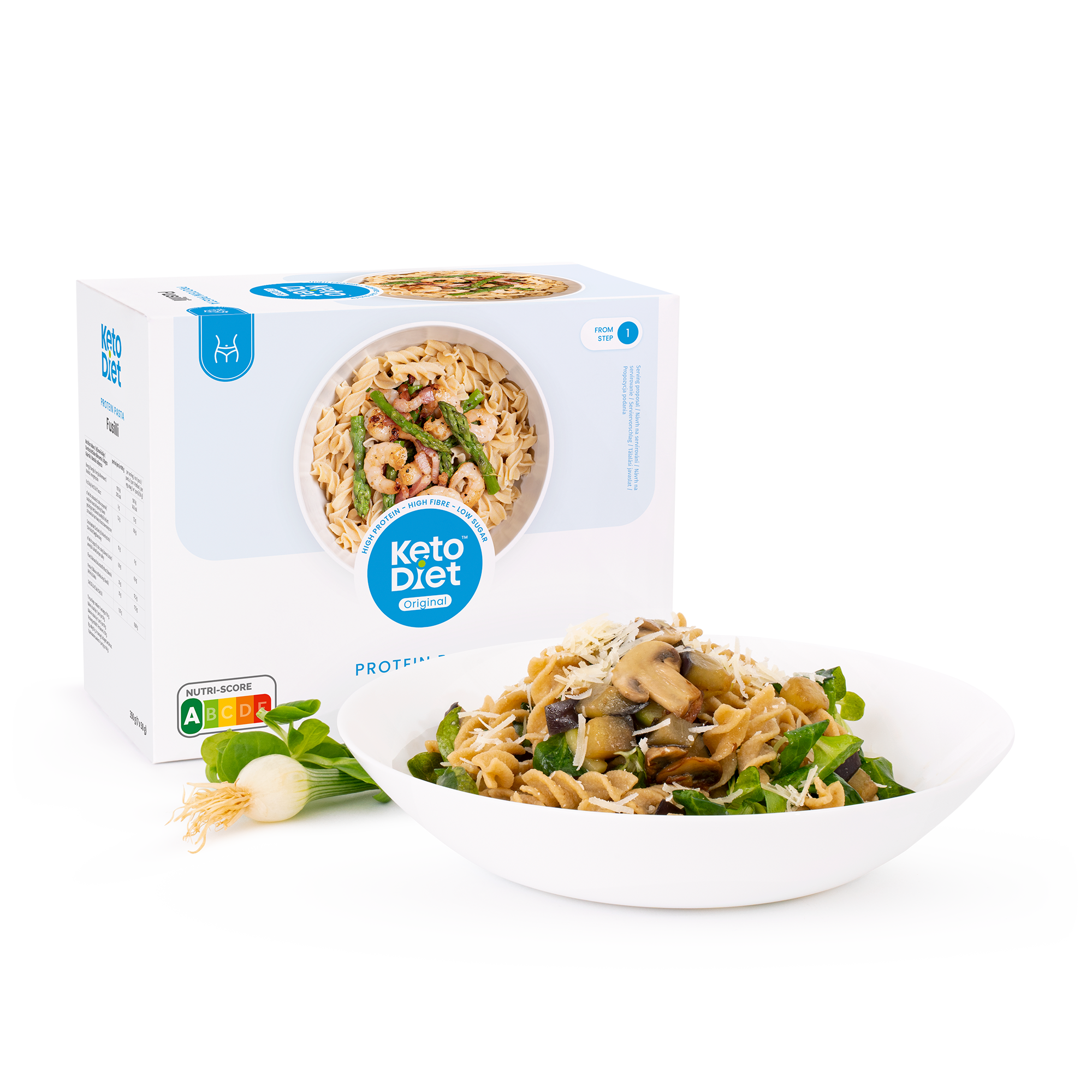 Proteinové těstoviny - fusilli (7 porcí)