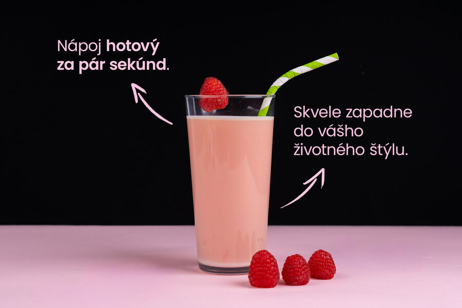 Proteínový nápoj – príchuť malina