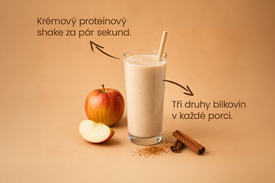 Proteinový nápoj – příchuť jablko & skořice
