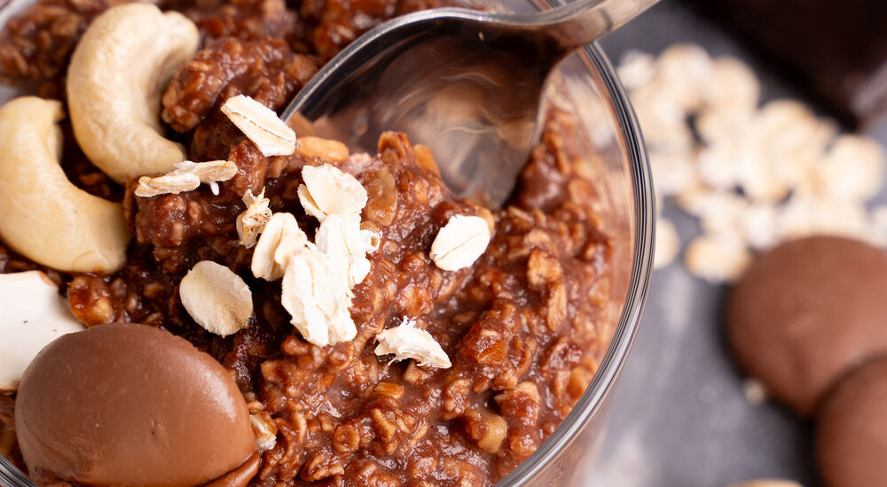 Proteinová kaše – kakaová s kešu ořechy a březovým cukrem (450 g)