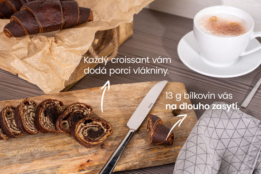 Proteinový croissant – double choco