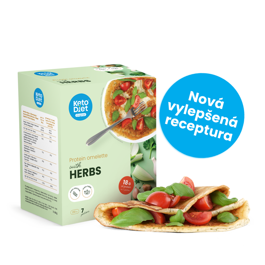 Proteínová omeleta – s bylinkami
