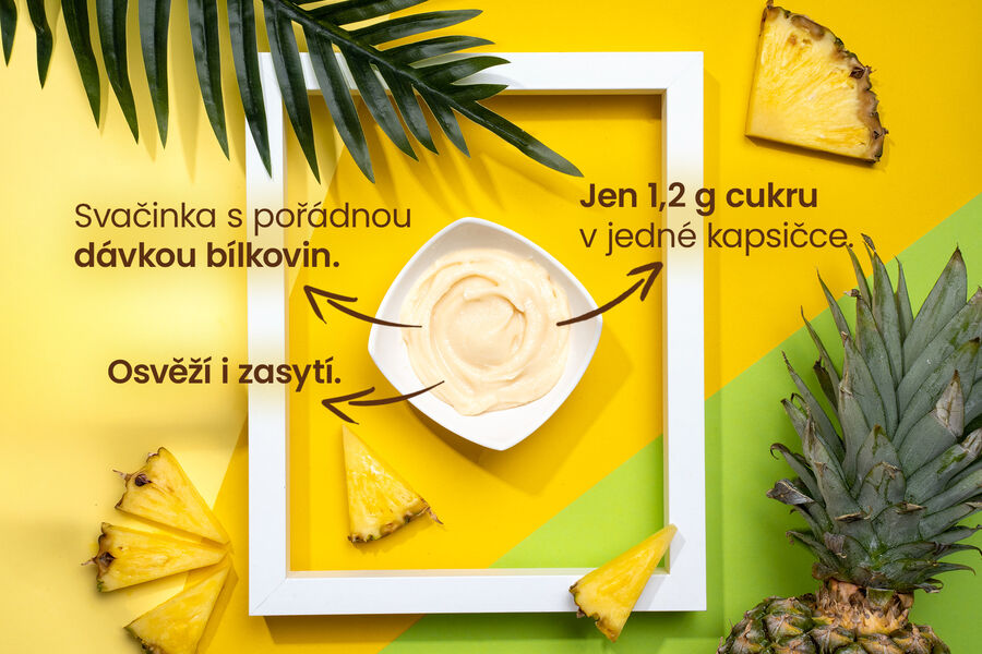 Proteinová kapsička – příchuť ananas a jogurt