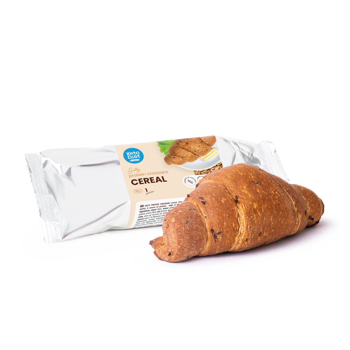 Slaný proteínový croissant – cereálny