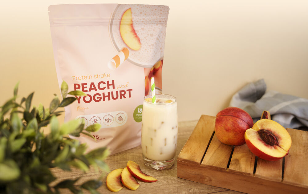 Proteinový nápoj KetoDiet – příchuť broskev a jogurt