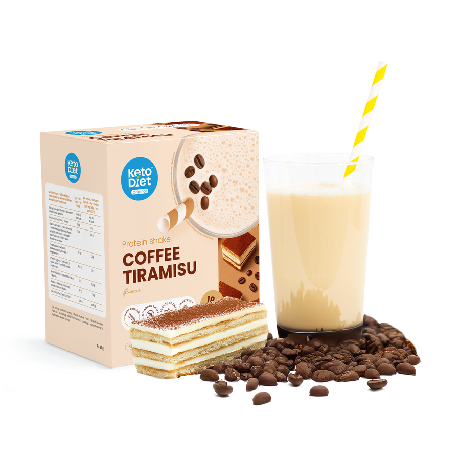 Proteinový nápoj – příchuť kávové tiramisu
