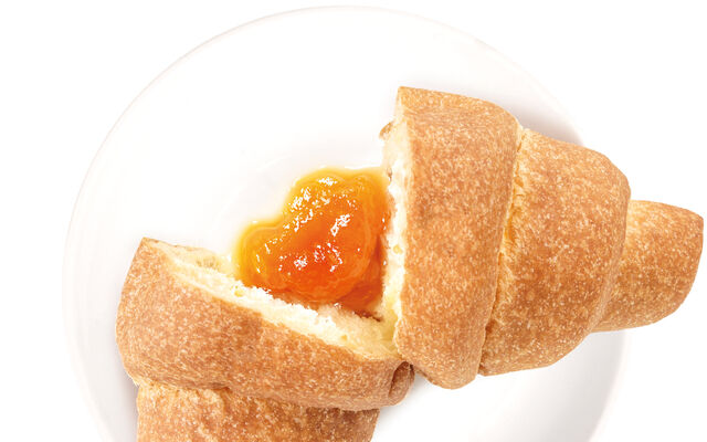 Proteínový croissant – náplň marhuľa (1 ks – 1 porcia)