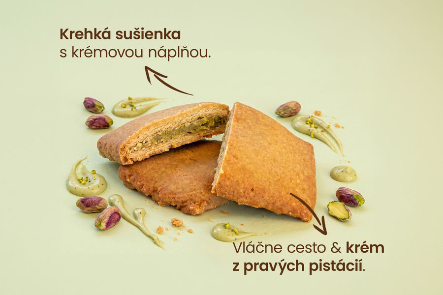 Proteínové cookies s pistáciovým krémom (7 porcií)