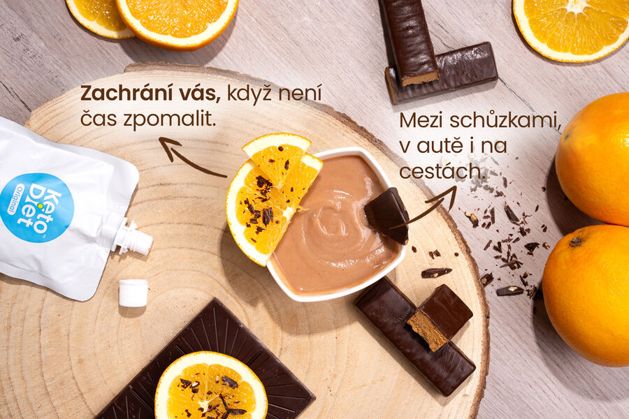 Proteinová kapsička – příchuť pomeranč a čokoláda