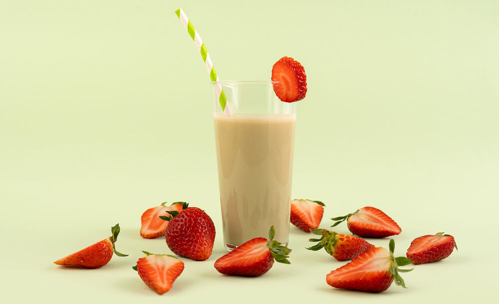 Proteínový nápoj KetoDiet – príchuť matcha latté & jahoda (35 porcií)