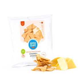 Proteinové tortilla chipsy – příchuť chedar