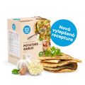 Proteínová omeleta – „zemiaková placka“ s cesnakom a majoránom