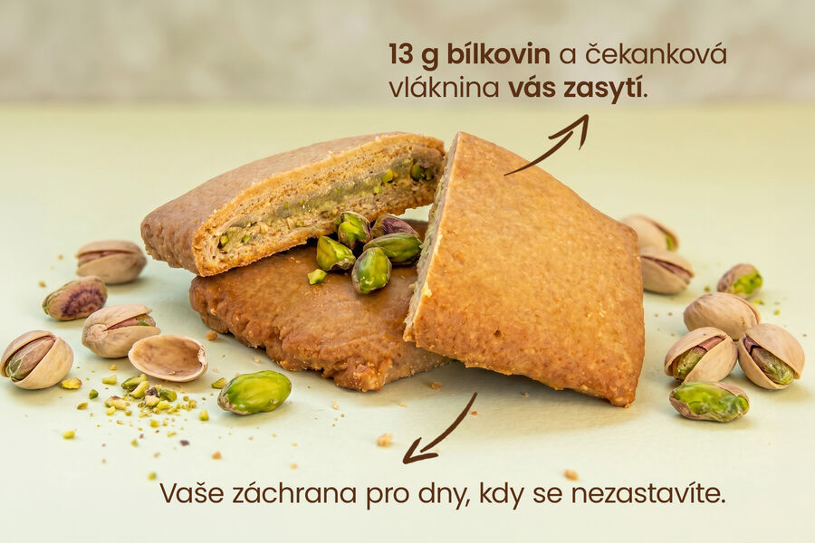 Proteinové cookies s pistáciovým krémem (7 porcí)