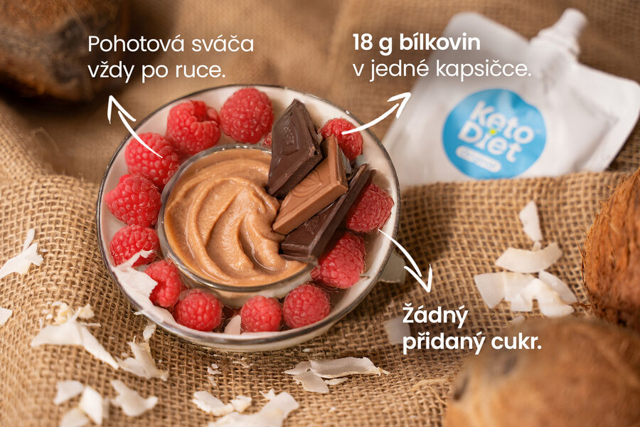 Proteinová kapsička – příchuť čokoláda a malina