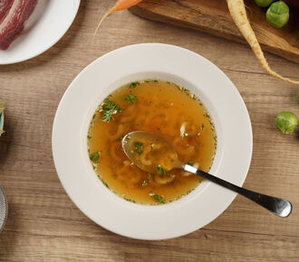 Proteinová polévka – hovězí s těstovinami