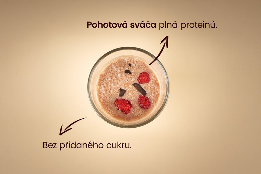Proteinový nápoj – příchuť čokoláda & malina