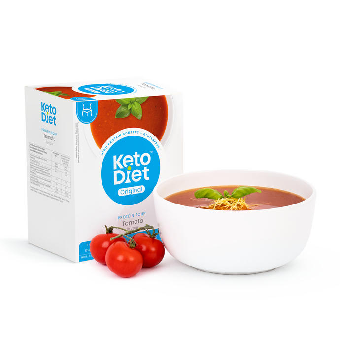 Proteínová polievka – paradajková s rezancami (7 porcií)