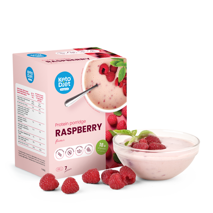 Proteínová kaša – príchuť malina