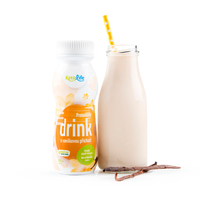 Proteínový drink s vanilkovou príchuťou (250 ml – 1 porcia)