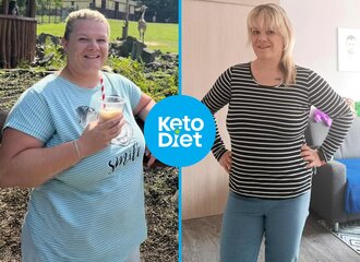 Katka zhubla s KetoDiet. Foto před/po dietě