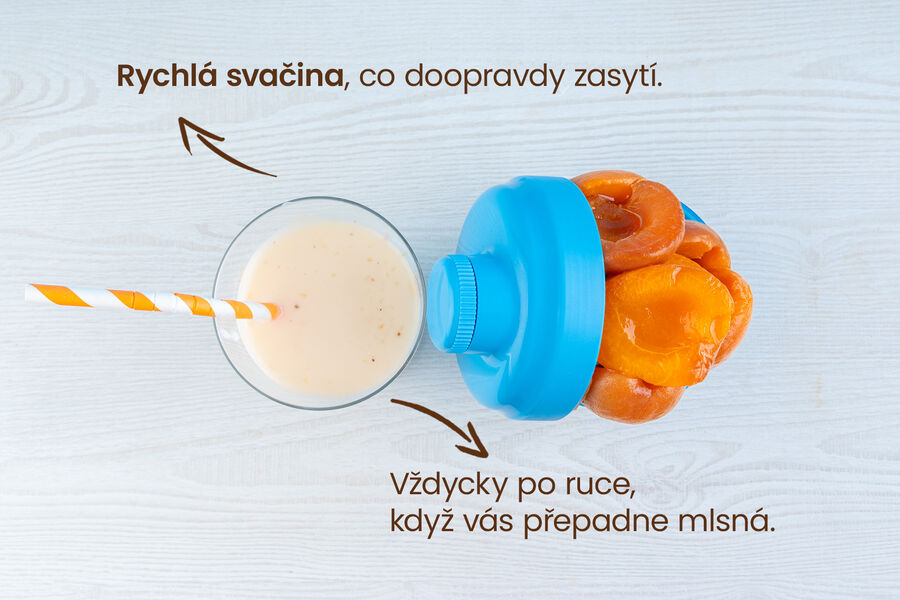 Proteinový nápoj – příchuť meruňka